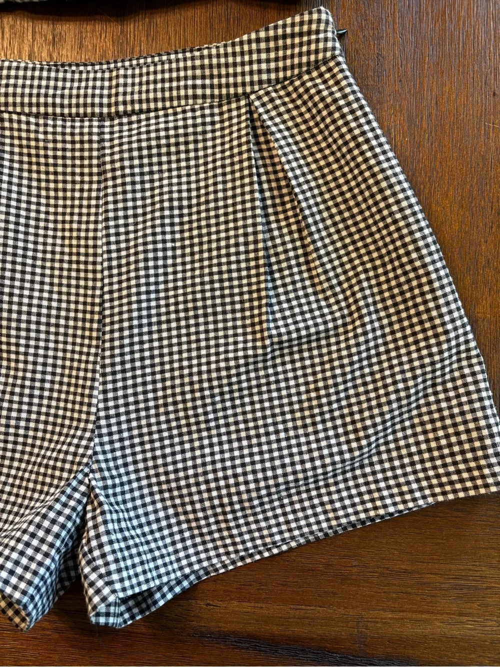 High-Waist Gingham Set— Black & White - Picture 4 of 6